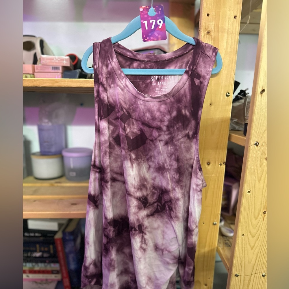 179. AE Soft Tie-dye Tank Sz S